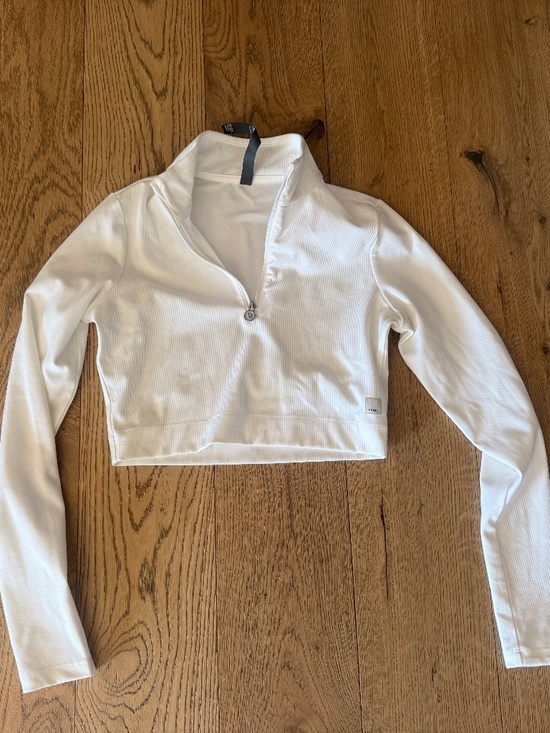 Vuori Tops - Vuori Half Zip Rib Lux Pullover Crop Top Size S